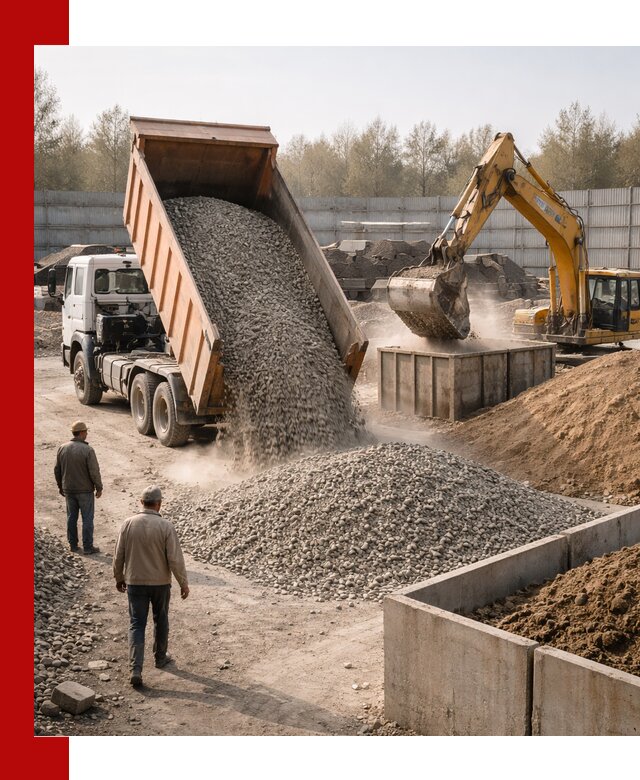 Доставка нерудных материалов с погрузкой и разгрузкой в асбесте