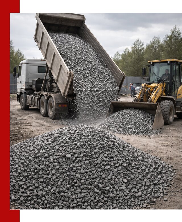 Доставка и продажа щебня гранитного в асбесте