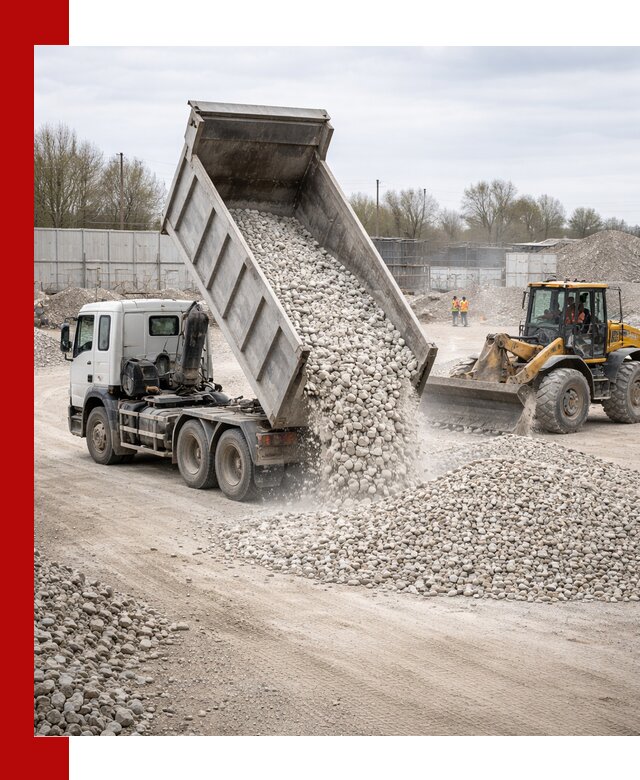Доставка и продажа известнякового щебня в асбесте