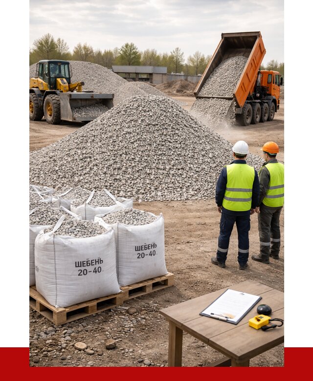 Известняковый щебень 20-40 в асбесте от 2122 р. ПРОНЕРУДСбс