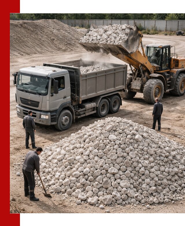 Известняковый щебень фракция 70–150 с доставкой в асбесте