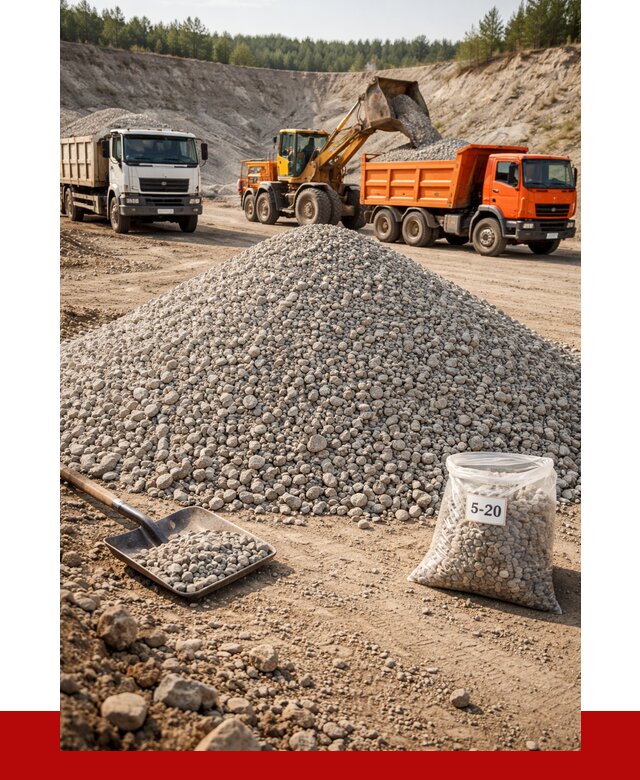 Доломитовый щебень фр. 5-20 в асбесте от 4245 р. | ПРОНЕРУДСбс