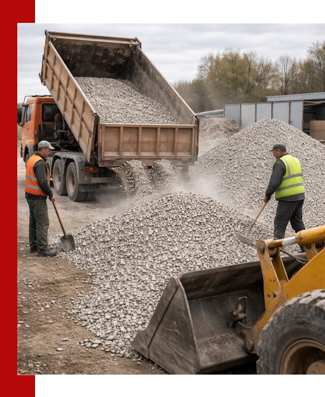 Доломитовый щебень фракции 5-20 с доставкой в асбесте