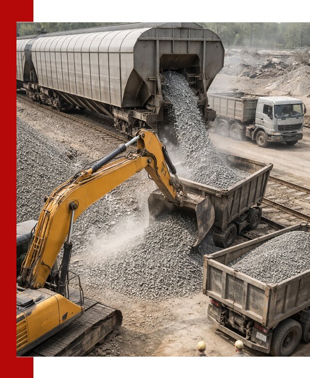 Доставка железнодорожного щебня в асбесте крупными партиями быстрого отгруза