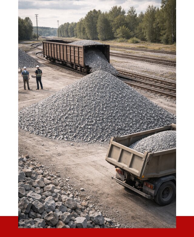 Железнодорожный щебень 20-60 в асбесте от 1718 р. | ПРОНЕРУДСбс