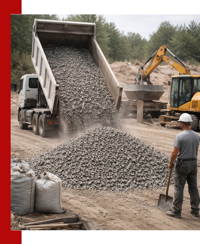 Доставка и продажа бетонного щебня в асбесте