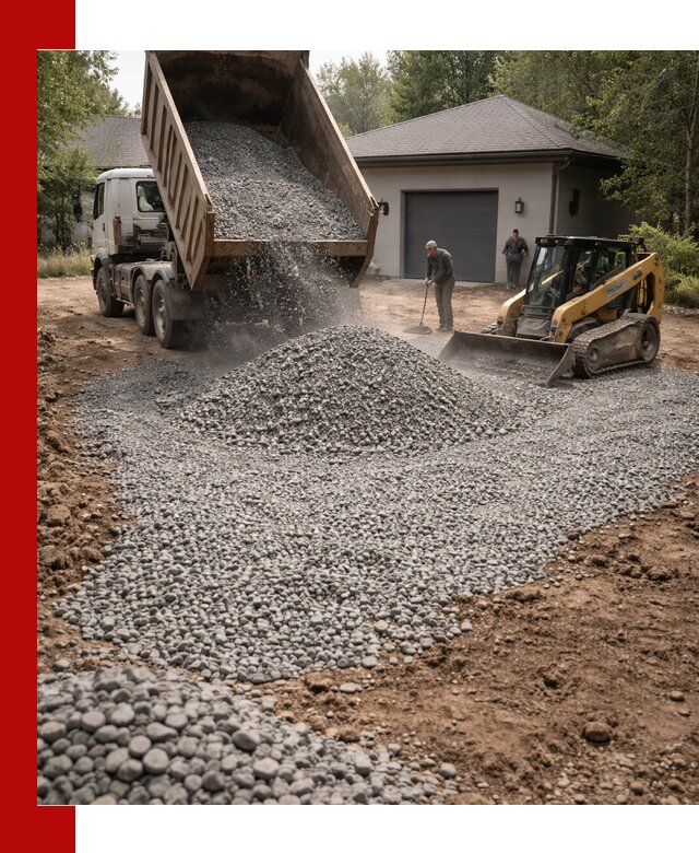 Щебень для парковки в асбесте: доставка и укладка качественного материала