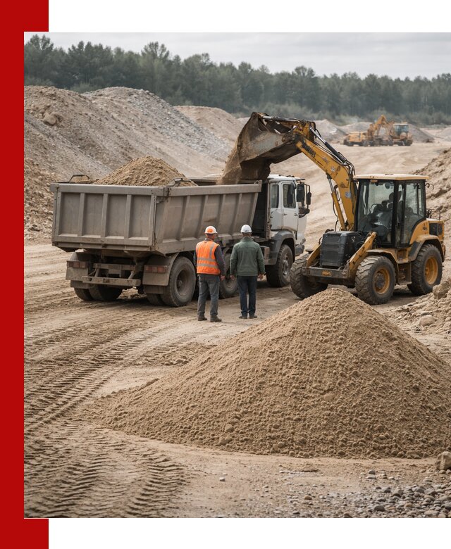 Карьерный среднезернистый песок с доставкой в асбесте