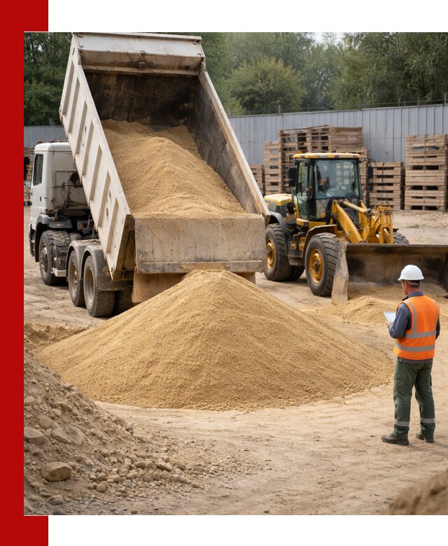 Доставка карьерного мелкозернистого песка в асбесте