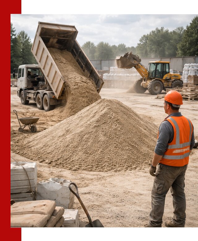 Доставка строительного песка с самосвалом в асбесте