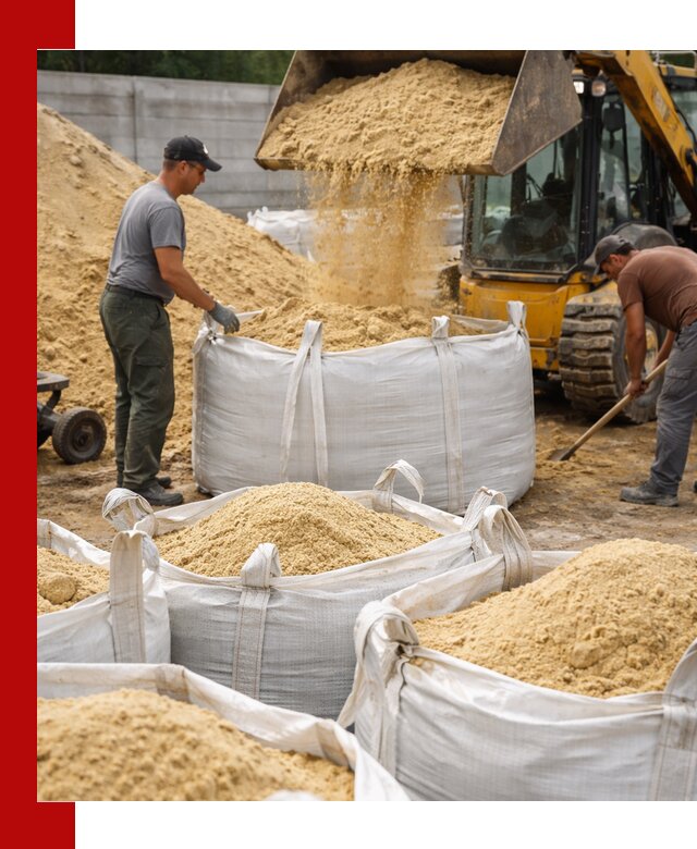 Поставка качественного песка для кладки в асбесте