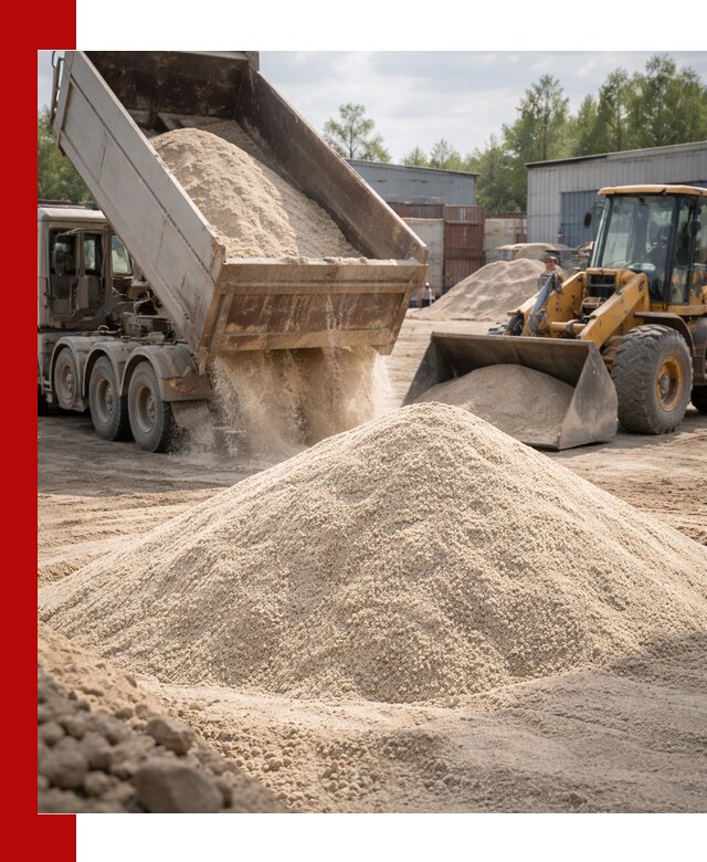 Кварцевый песок с доставкой в асбесте для строительных работ