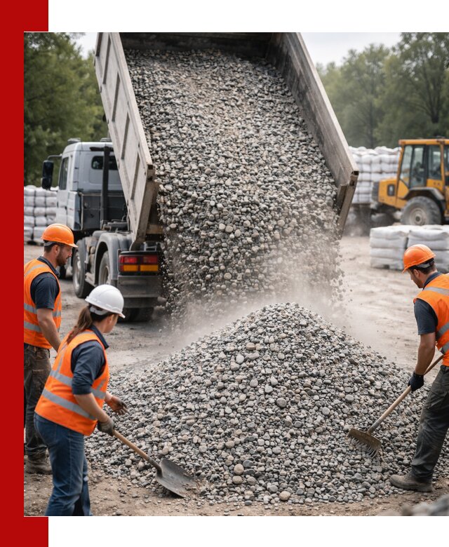 Доставка гравия и камня в асбесте оптом и в розницу