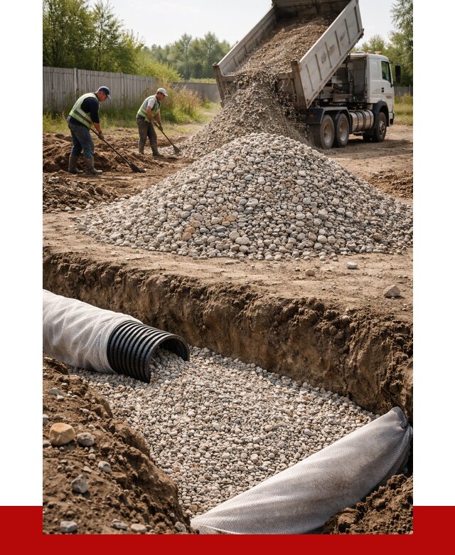 Гравий для дренажа в асбесте от 2224 р., доставка ПРОНЕРУДСбс