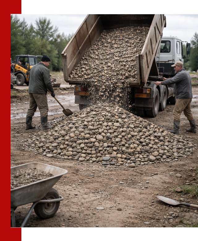 Доставка гальки речной оптом и в розницу в асбесте