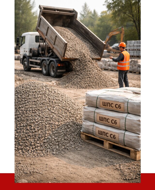ЩПС С6 в асбесте с доставкой от 2224 р. за куб | ПРОНЕРУДСбс