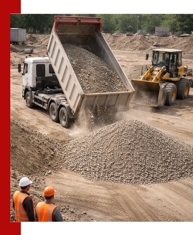 Щебень с песком (ЩГПС С2) с доставкой в асбесте