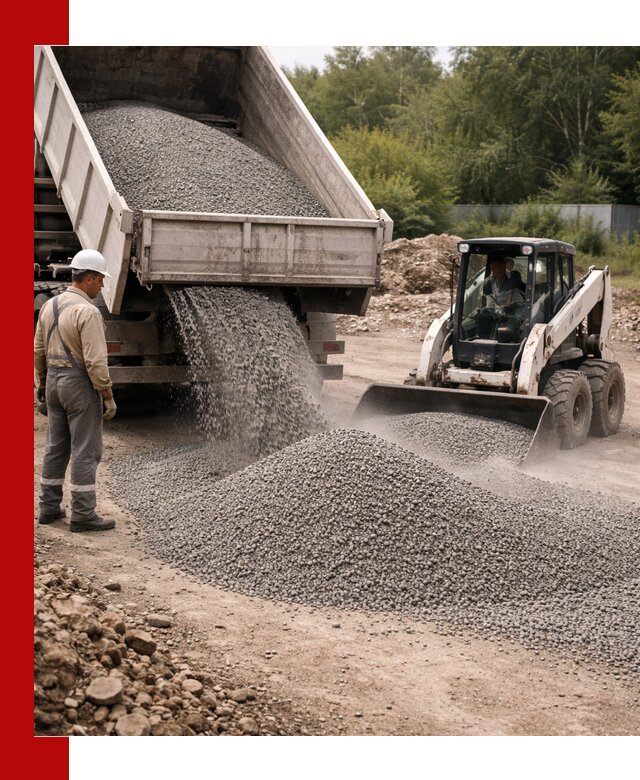Доставка гравийного отсева 0-5 в асбесте оптом и в розницу
