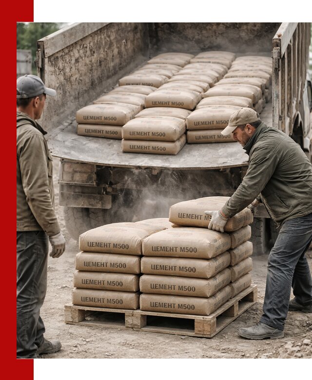 Цемент М500 с доставкой самосвалом в асбесте