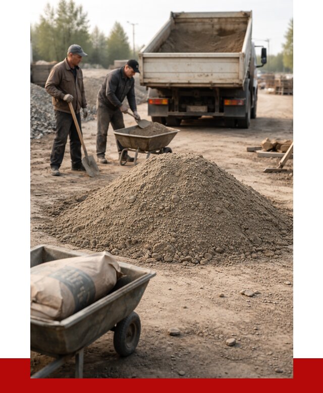 Цементно-песчаная смесь М150 в асбесте от 4750 р. | ПРОНЕРУДСбс