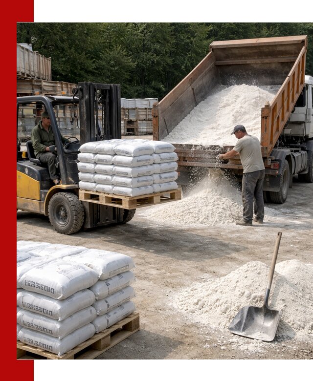 Доставка строительной извести оптом и в розницу в асбесте