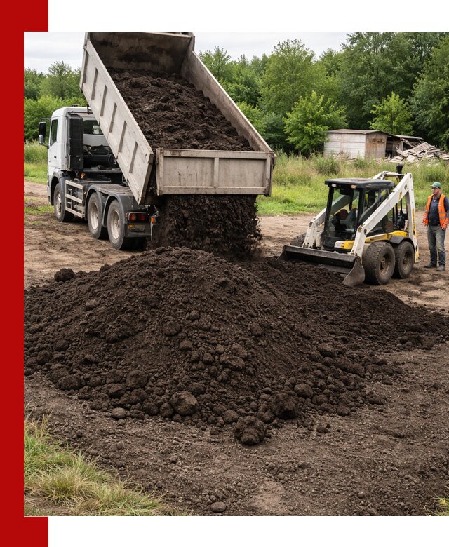 Поставка плодородной земли с доставкой самосвалом в асбесте