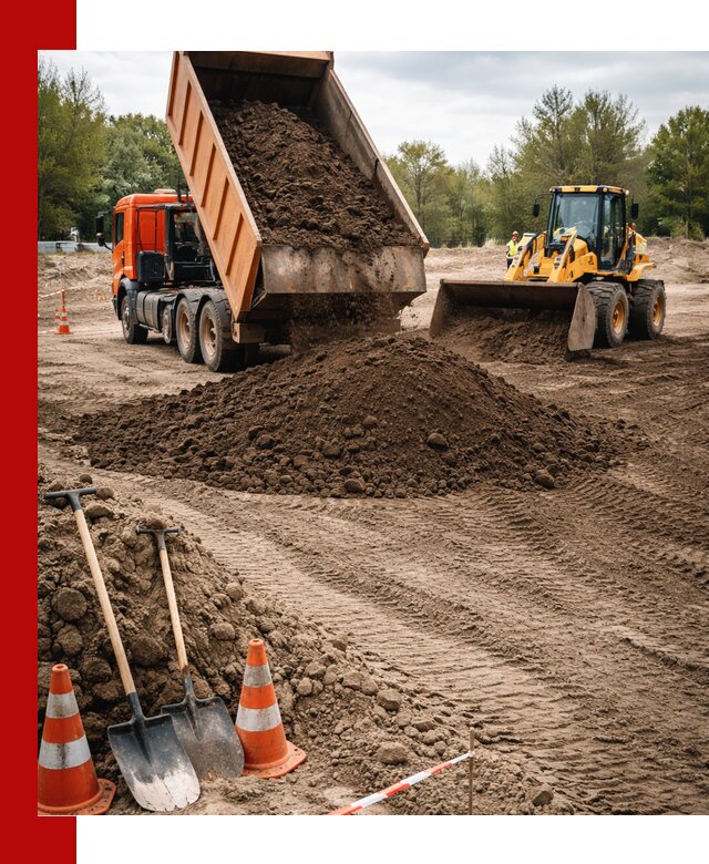 Поставка и доставка планировочного грунта в асбесте