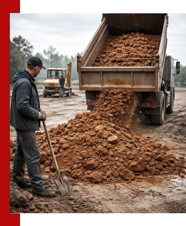 Глина для засыпки в асбесте с доставкой самосвалами
