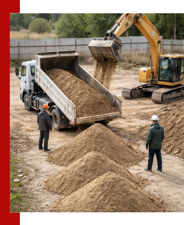 Доставка супеси вагонными и автопартиями в асбесте