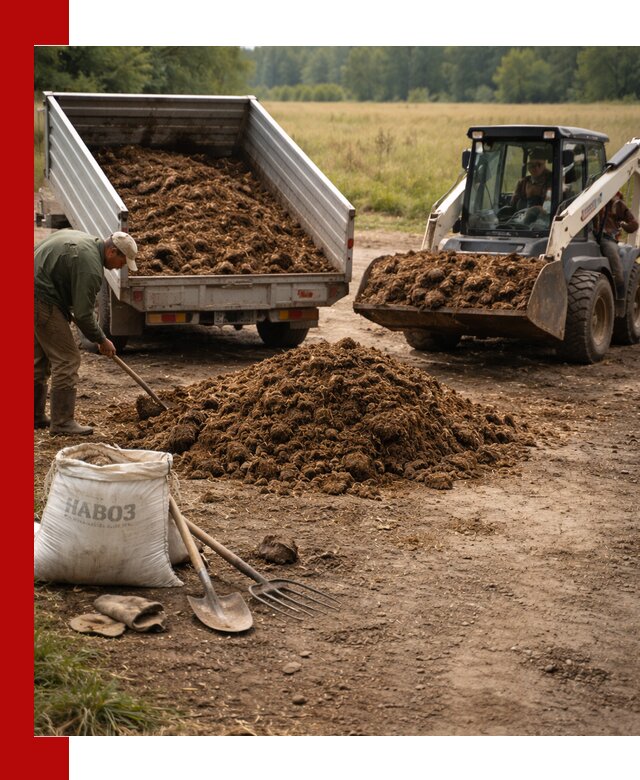 Доставка конского навоза в асбесте с разгрузкой и доставкой на объект