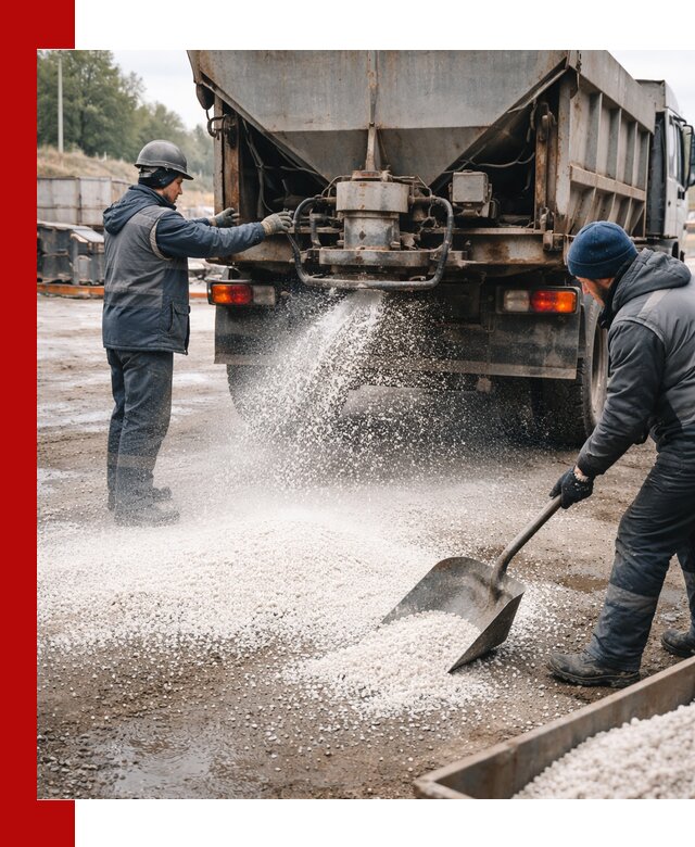 Доставка и продажа хлористого кальция в асбесте