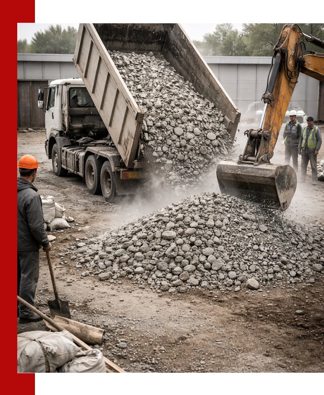 Доставка дробленого бетона в асбесте оптом и в розницу