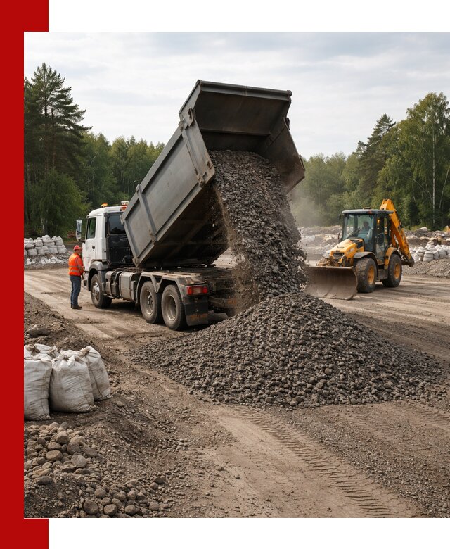 Доставка дробленого асфальта в асбесте для дорожных работ