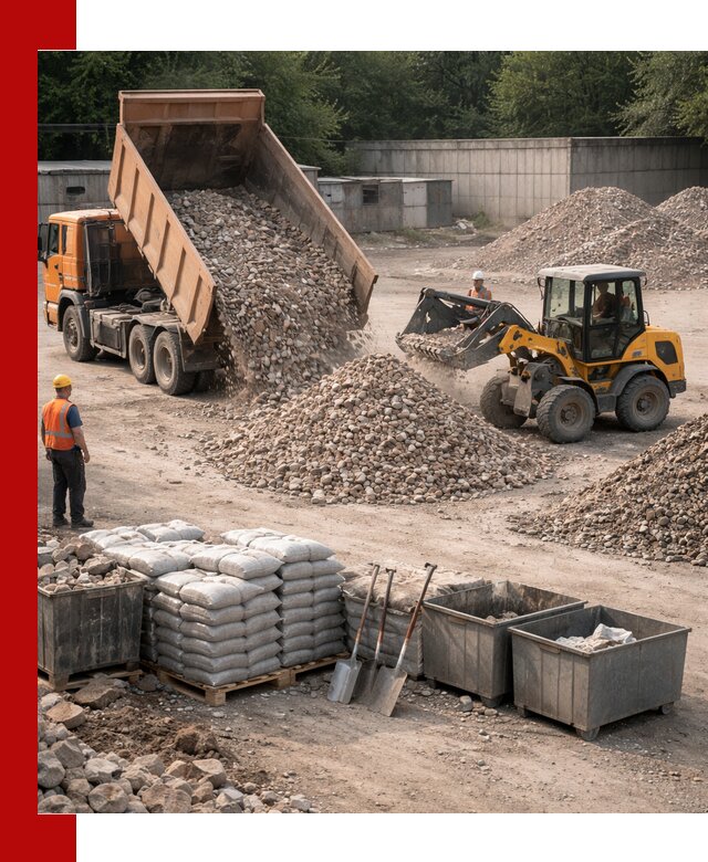 Вторичные материалы для отсыпки в асбесте — поставка и доставка