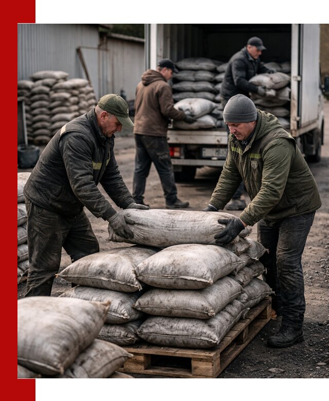 Доставка угля в мешках по выгодным ценам в асбесте
