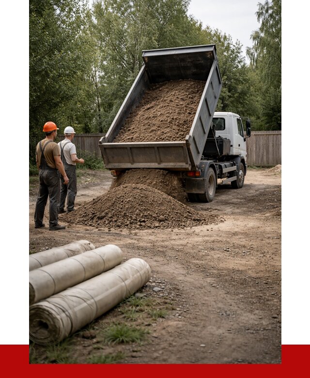 Доставка сыпучих материалов самосвалом в [cvi] от 4245 р. | ПРОНЕРУДСбс