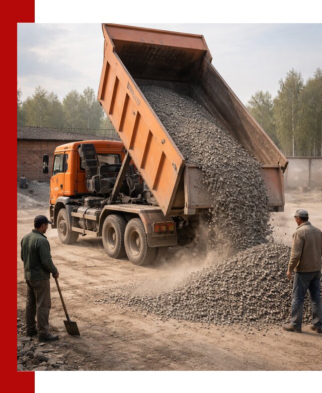 Доставка самосвалом 20 м3 в асбесте быстро и надежно