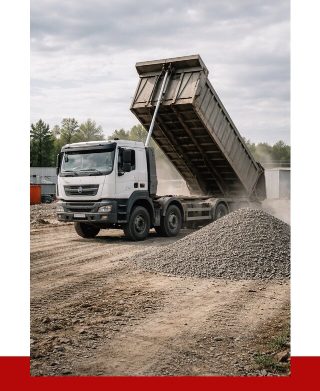 Доставка самосвалом 40 кубов в асбесте от 9096 р. | ПРОНЕРУДСбс