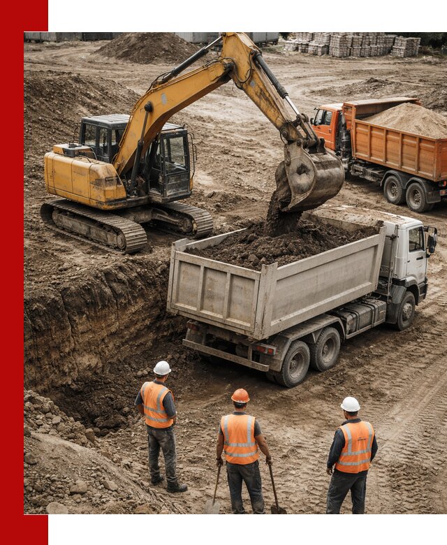 Разработка грунта для строительства и благоустройства в асбесте