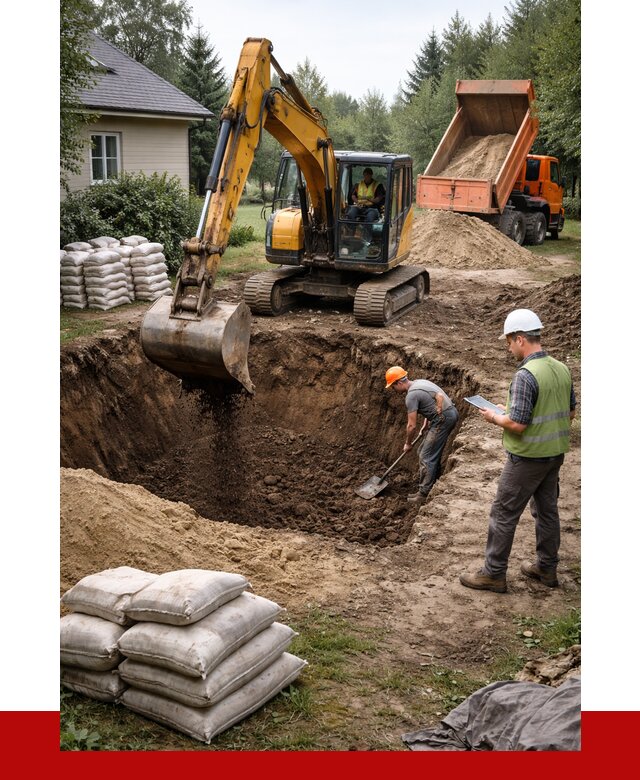 Рытье котлована в асбесте быстро от 4548 р. ПРОНЕРУДСбс