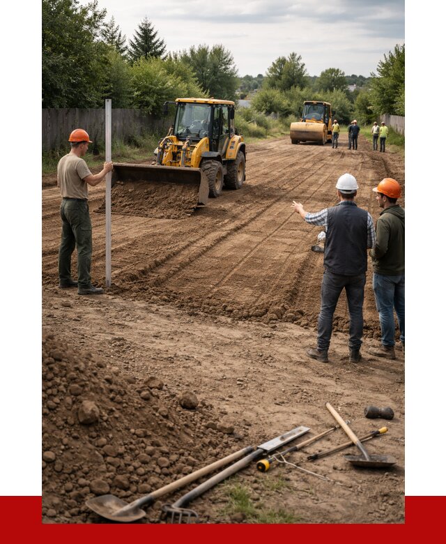 Планировка участка грунтом в асбесте от 4548 р ПРОНЕРУДСбс