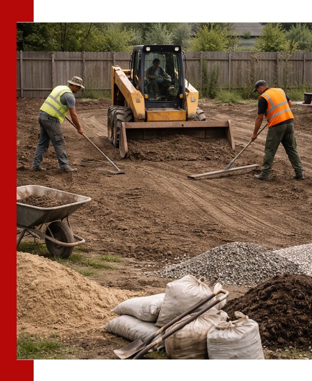 Выравнивание участка под строительство и благоустройство в асбесте